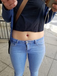 belly piercing care
