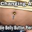 how to change a double belly button piercing